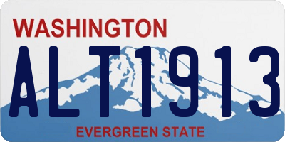 WA license plate ALT1913