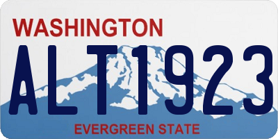 WA license plate ALT1923
