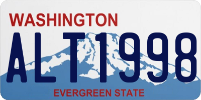 WA license plate ALT1998