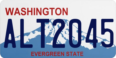 WA license plate ALT2045