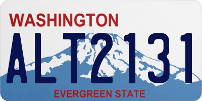 WA license plate ALT2131