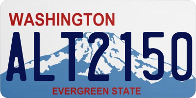 WA license plate ALT2150