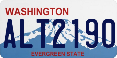 WA license plate ALT2190