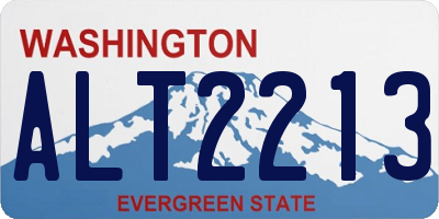WA license plate ALT2213