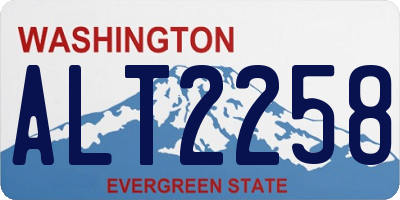 WA license plate ALT2258