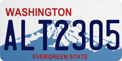 WA license plate ALT2305