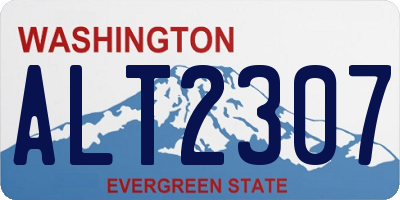 WA license plate ALT2307