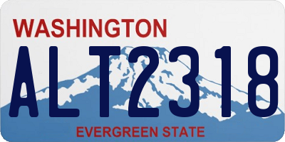 WA license plate ALT2318