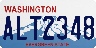 WA license plate ALT2348