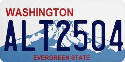 WA license plate ALT2504