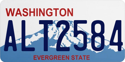 WA license plate ALT2584