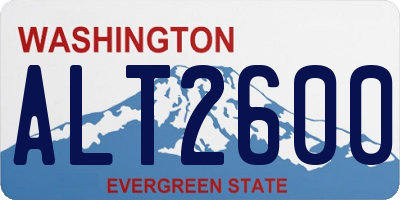 WA license plate ALT2600