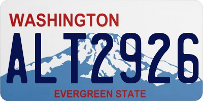 WA license plate ALT2926