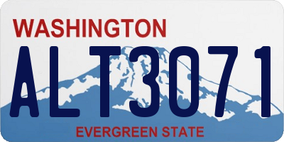 WA license plate ALT3071