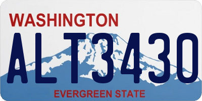 WA license plate ALT3430