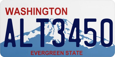 WA license plate ALT3450