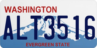 WA license plate ALT3516