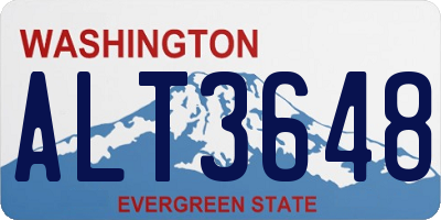 WA license plate ALT3648