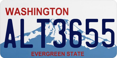WA license plate ALT3655