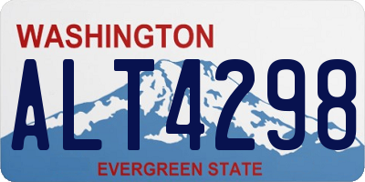WA license plate ALT4298