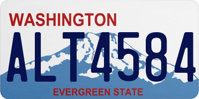 WA license plate ALT4584