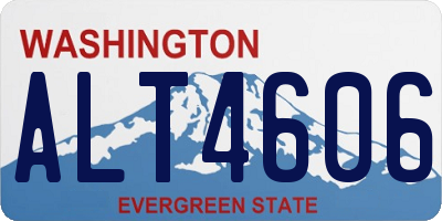 WA license plate ALT4606