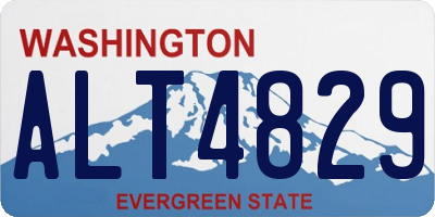 WA license plate ALT4829