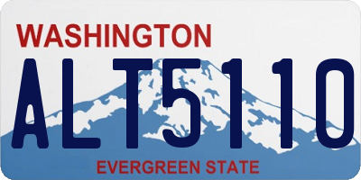 WA license plate ALT5110