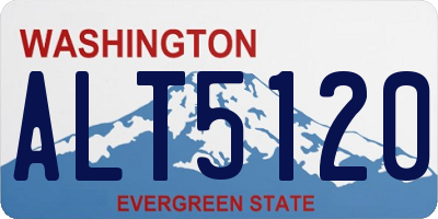WA license plate ALT5120