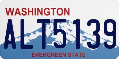 WA license plate ALT5139
