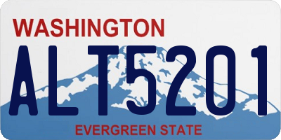 WA license plate ALT5201