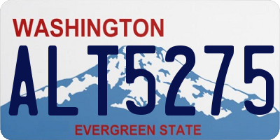 WA license plate ALT5275