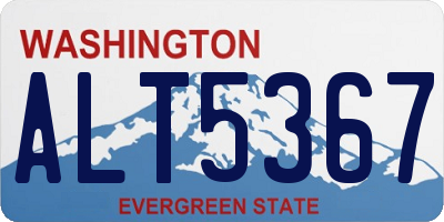 WA license plate ALT5367