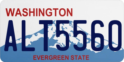 WA license plate ALT5560