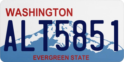 WA license plate ALT5851