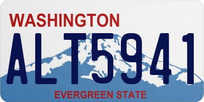 WA license plate ALT5941