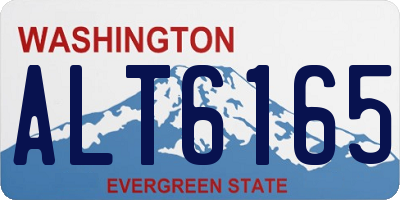 WA license plate ALT6165