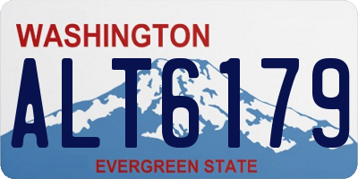 WA license plate ALT6179