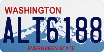 WA license plate ALT6188