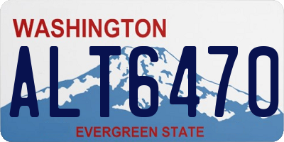 WA license plate ALT6470