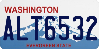 WA license plate ALT6532
