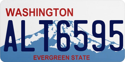 WA license plate ALT6595