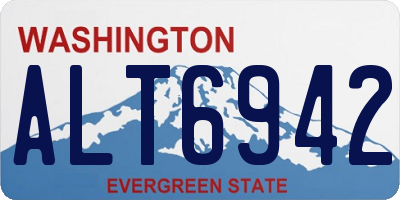 WA license plate ALT6942