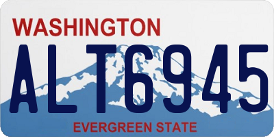 WA license plate ALT6945
