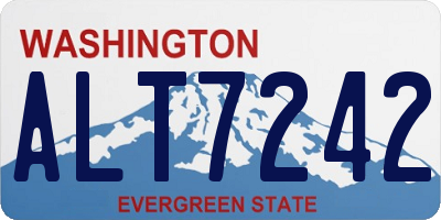 WA license plate ALT7242