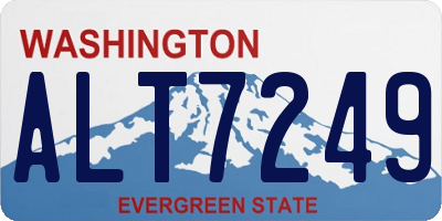 WA license plate ALT7249