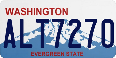 WA license plate ALT7270