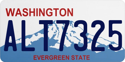 WA license plate ALT7325