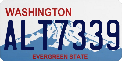 WA license plate ALT7339