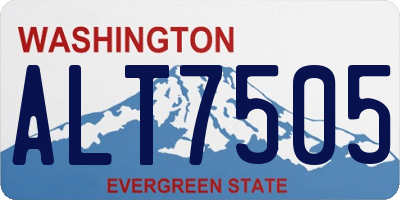WA license plate ALT7505